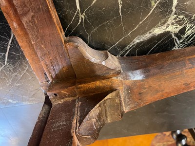 Lot 393 - A George I walnut stool