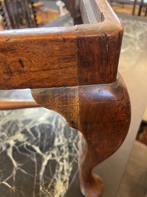 Lot 393 - A George I walnut stool