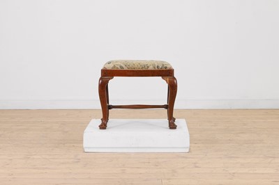Lot 393 - A George I walnut stool