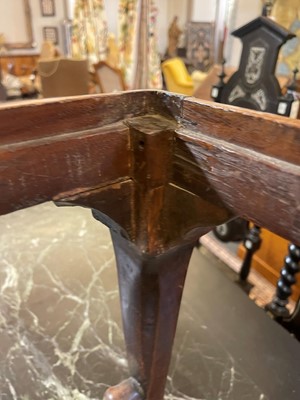 Lot 393 - A George I walnut stool