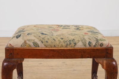 Lot 393 - A George I walnut stool