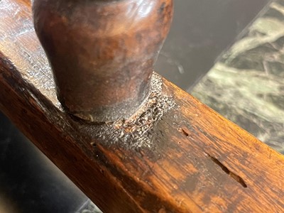 Lot 393 - A George I walnut stool