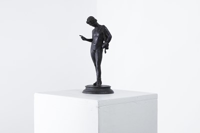 Lot 576 - A bronze figure of Narcissus