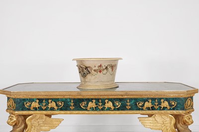 Lot 458 - A toleware wine cooler