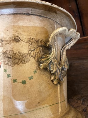 Lot 458 - A toleware wine cooler