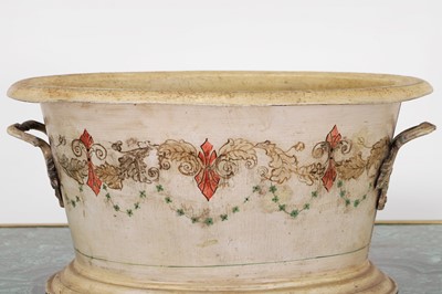 Lot 458 - A toleware wine cooler