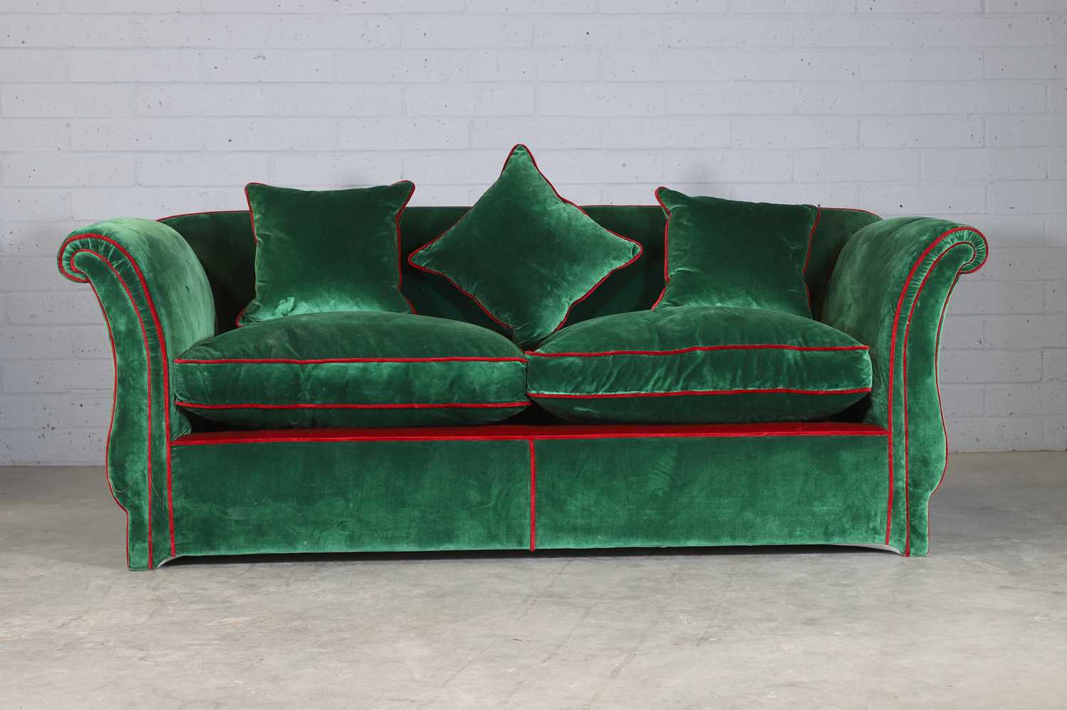 Lot 366 - A two-seater sofa