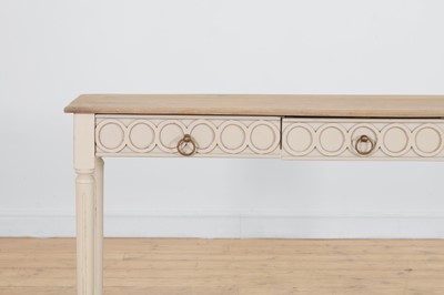 Lot 504 - A painted wooden console table in the Gustavian taste