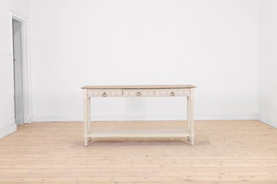Lot 504 - A painted wooden console table in the Gustavian taste