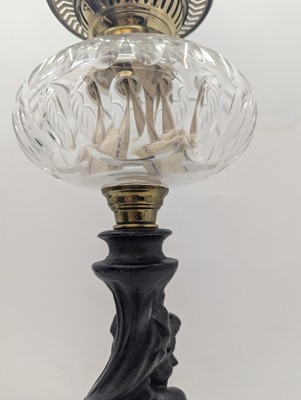 Lot 281 - Two Victorian oil lamps