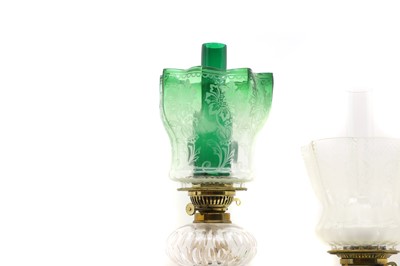 Lot 281 - Two Victorian oil lamps
