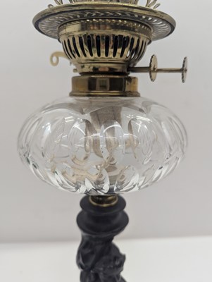 Lot 281 - Two Victorian oil lamps