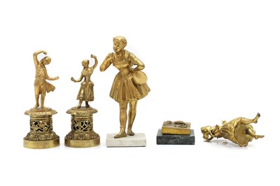 Lot 315 - A gilt bronze figure