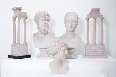 Lot 583 - A collection of grand-tour-style resin sculptures