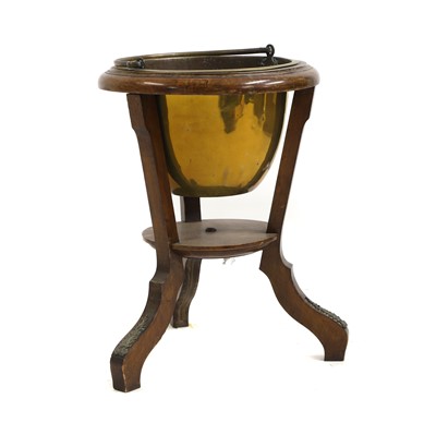 Lot 580A - An Edwardian walnut jardinière