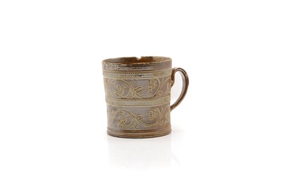 Lot 161 - A Nottingham salt-glazed mug