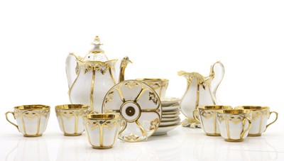 Lot 160 - A Charles X Paris porcelain tea service