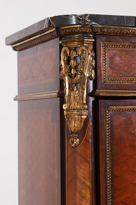 Lot 104 - A Louis XVI-style kingwood, amaranth, parquetry and gilt-metal meuble d’appui