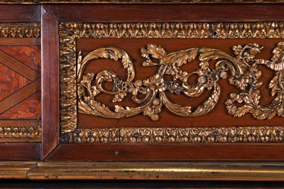 Lot 104 - A Louis XVI-style kingwood, amaranth, parquetry and gilt-metal meuble d’appui