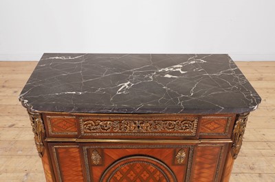 Lot 104 - A Louis XVI-style kingwood, amaranth, parquetry and gilt-metal meuble d’appui