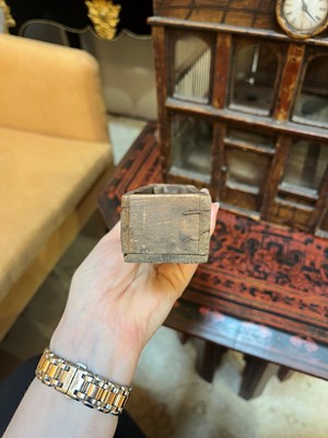 Lot 414 - A painted pine architectural birdcage