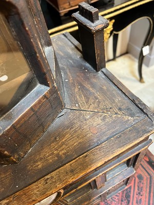 Lot 414 - A painted pine architectural birdcage