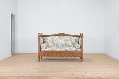 Lot 711 - A Louis XVI-style carved beech settee