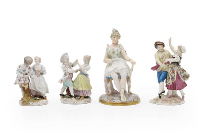 Lot 81 - A pair of porcelain dancers