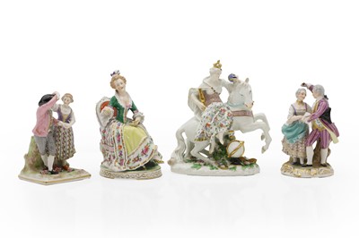 Lot 82 - A group of four porcelain figures