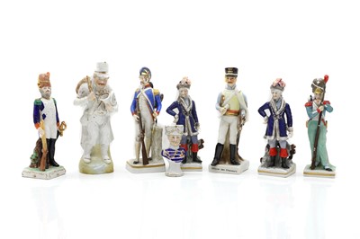 Lot 101 - A Vienna porcelain figure of a soldier