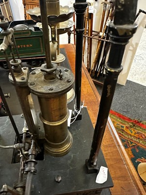 Lot 301 - A scale model of a single cylinder beam engine