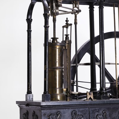 Lot 301 - A scale model of a single cylinder beam engine