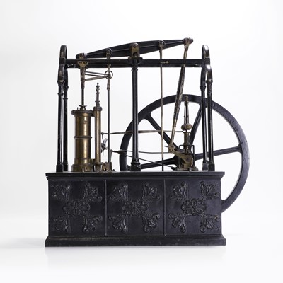 Lot 301 - A scale model of a single cylinder beam engine