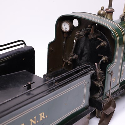 Lot 297 - A 5-inch gauge 4-2-2 live steam GNR (Great Northern Railway) locomotive and tender