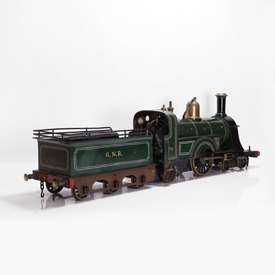 Lot 297 - A 5-inch gauge 4-2-2 live steam GNR (Great Northern Railway) locomotive and tender
