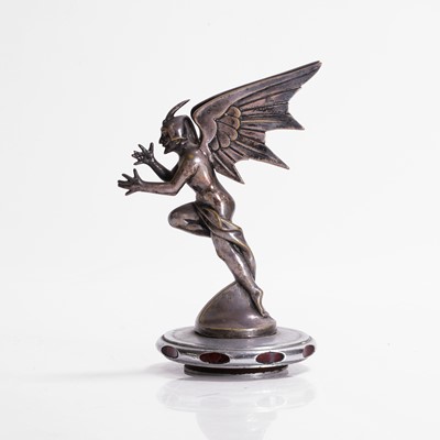 Lot 416 - A winged devil car mascot