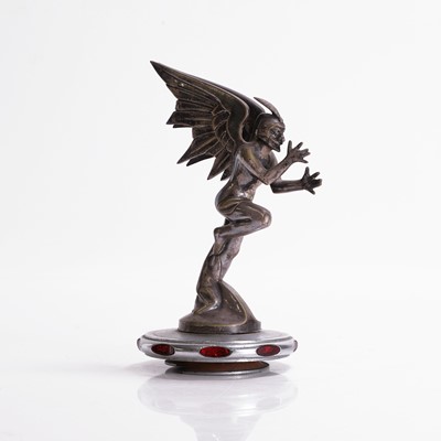 Lot 416 - A winged devil car mascot