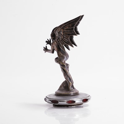 Lot 416 - A winged devil car mascot