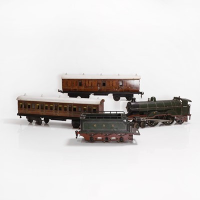 Lot 300 - A Gauge I Märklin tinplate 4-4-2 GNR clockwork locomotive
