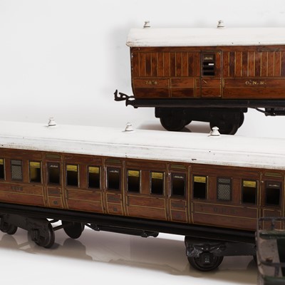 Lot 300 - A Gauge I Märklin tinplate 4-4-2 GNR clockwork locomotive