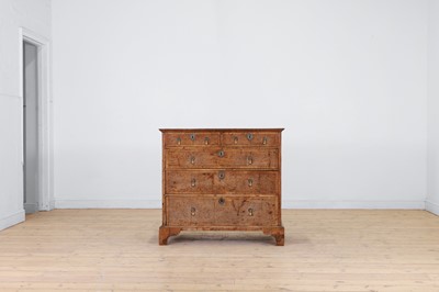 Lot 522 - A George I walnut chest of drawers