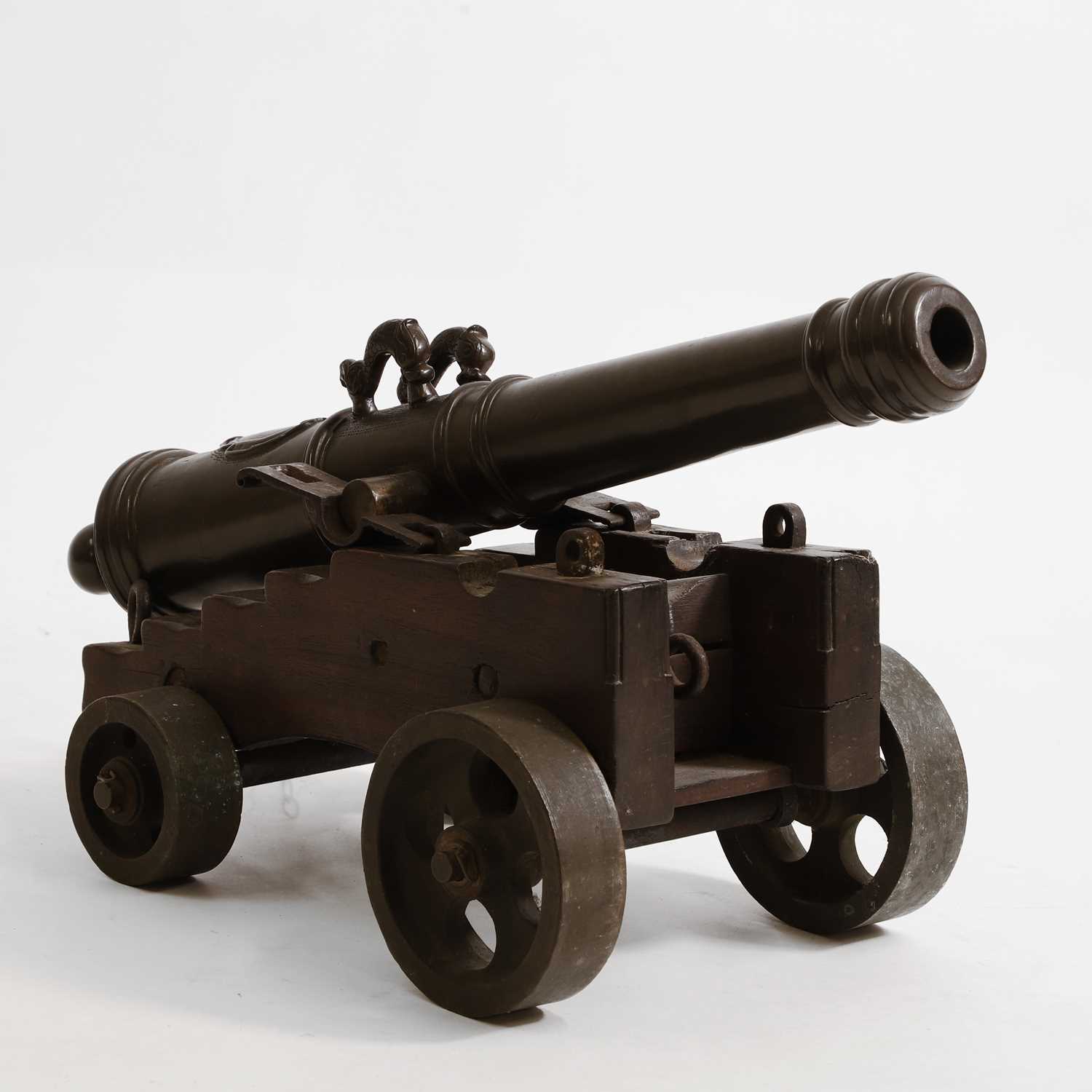 Lot 50 - A bronze muzzle-loading signal cannon,