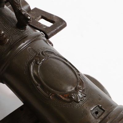 Lot 50 - A bronze muzzle-loading signal cannon