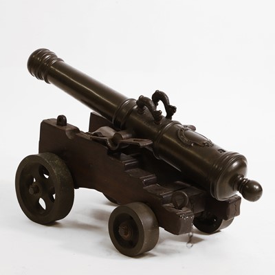 Lot 50 - A bronze muzzle-loading signal cannon