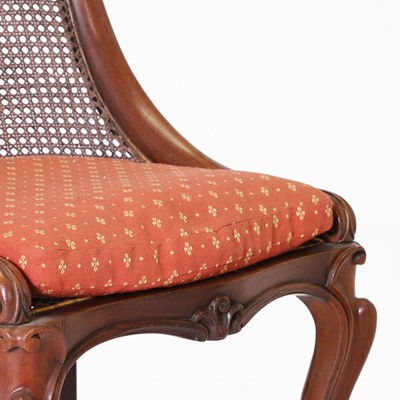 Lot 148 - A pair of William IV mahogany bergère chairs