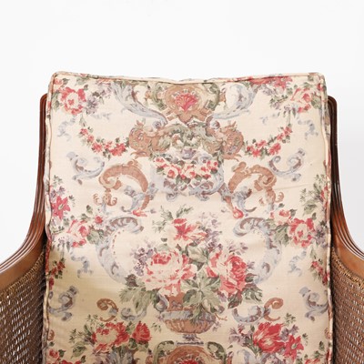 Lot 144 - A Regency mahogany bergère library chair