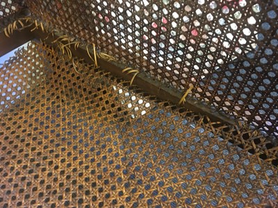 Lot 144 - A Regency mahogany bergère library chair