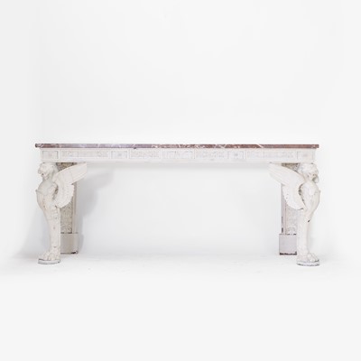 Lot 141 - A painted console table