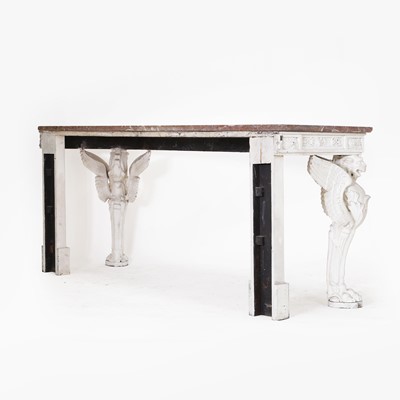 Lot 141 - A painted console table