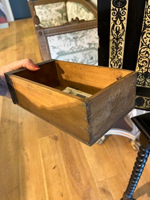 Lot 100 - An ebonised fruitwood, ivory and bone cabinet